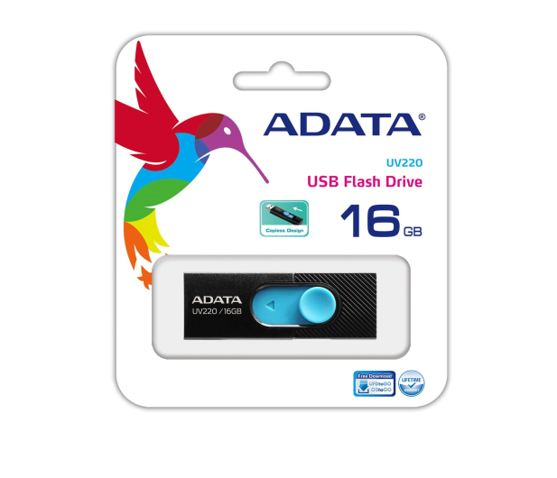 ADATA 16GB UV220 czarno-niebieski - 425738 - zdjęcie 3